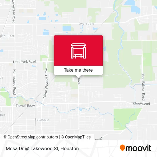 Mesa Dr @ Lakewood St map