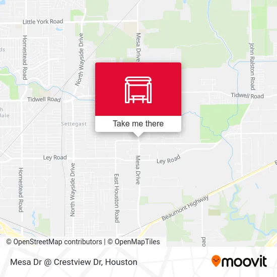 Mesa Dr @ Crestview Dr map