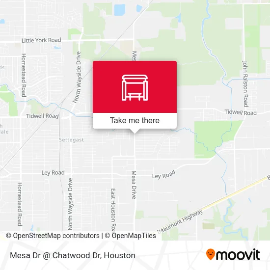 Mesa Dr @ Chatwood Dr map