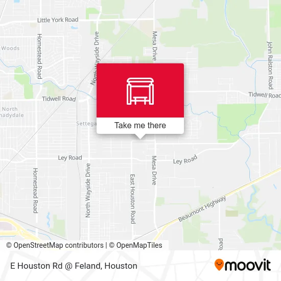 E Houston Rd @ Feland map