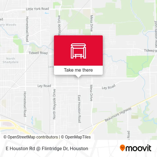 E Houston Rd @ Flintridge Dr map