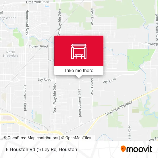 E Houston Rd @ Ley Rd map