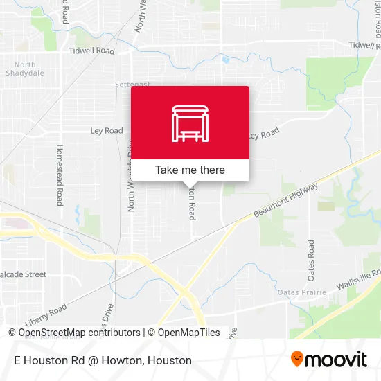E Houston Rd @ Howton map