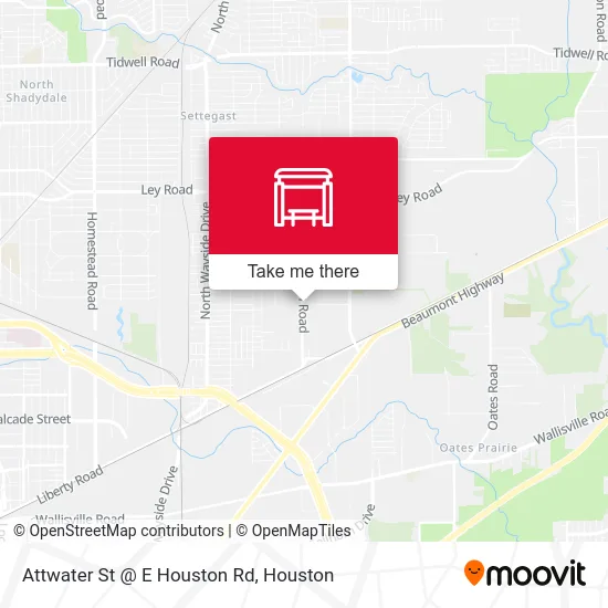 Attwater St @ E Houston Rd map