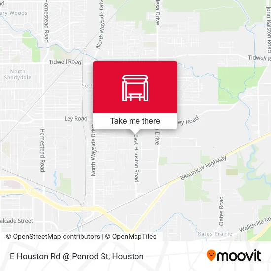 E Houston Rd @ Penrod St map