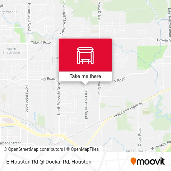 E Houston Rd @ Dockal Rd map