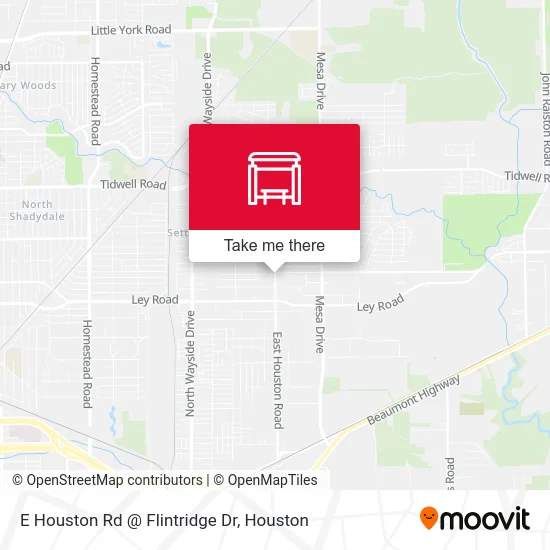 E Houston Rd @ Flintridge Dr map