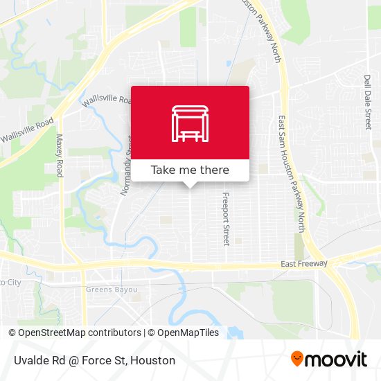 Uvalde Rd @ Force St map
