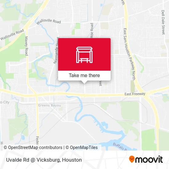 Uvalde Rd @ Vicksburg map