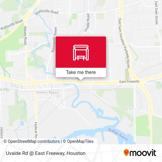 Uvalde Rd @ East Freeway map