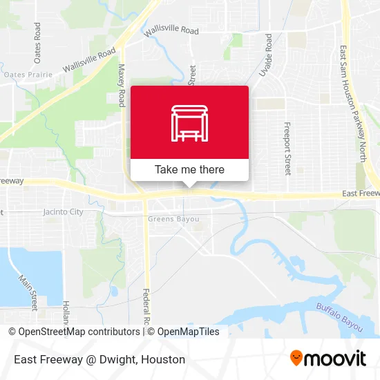 East Freeway   @ Dwight map