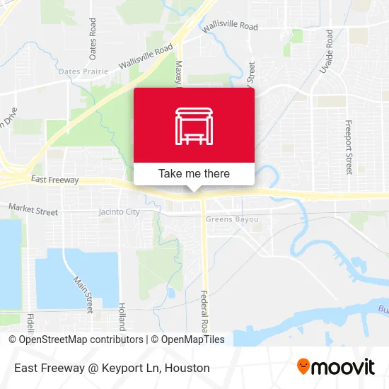 Mapa de East Freeway @ Keyport Ln