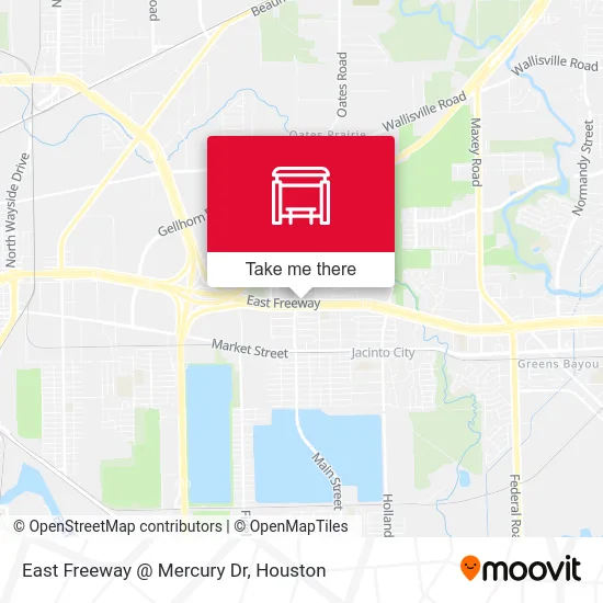 East Freeway @ Mercury Dr map