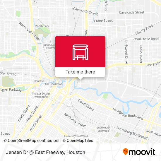 Jensen Dr @ East Freeway map