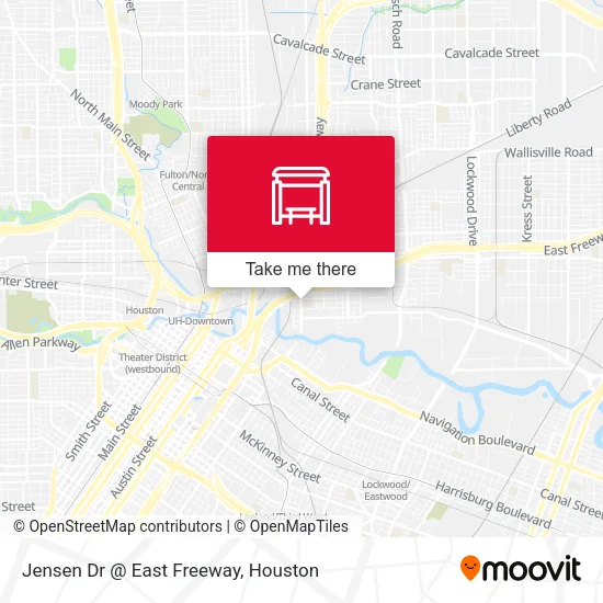 Jensen Dr @ East Freeway map
