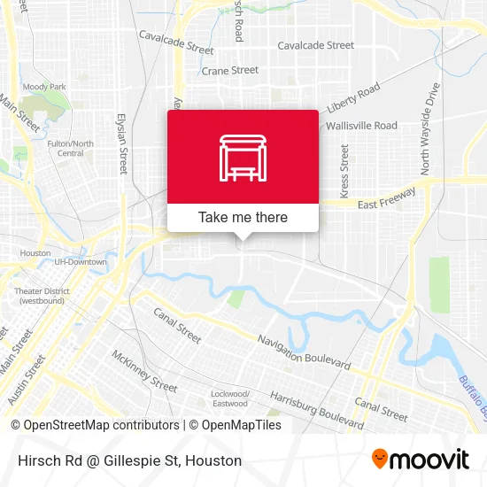 Hirsch Rd @ Gillespie St map