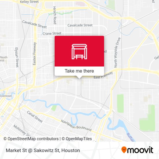 Market St @ Sakowitz St map