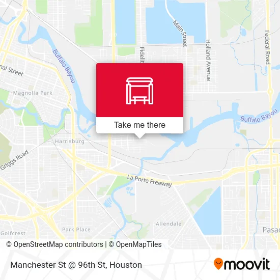 Manchester St @ 96th St map