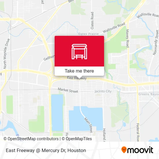 East Freeway @ Mercury Dr map