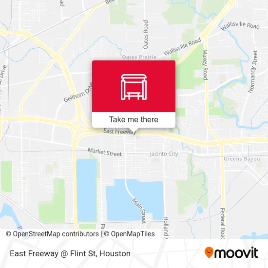 East Freeway   @ Flint St map