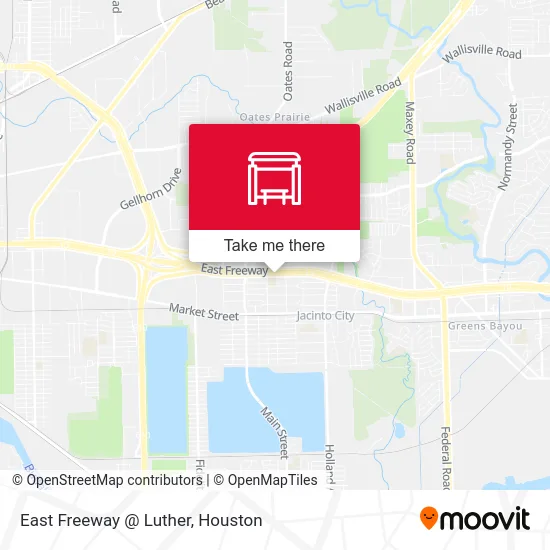 East Freeway   @ Luther map