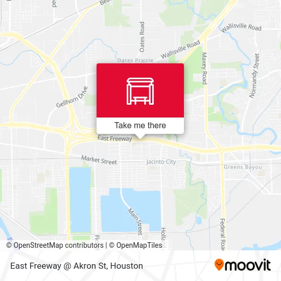 East Freeway @ Akron St map