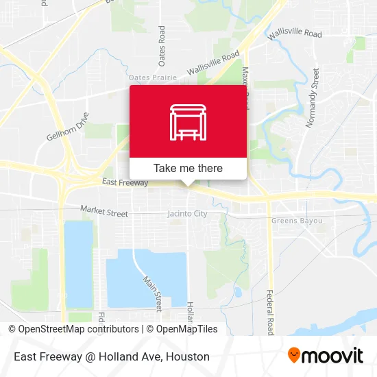 East Freeway @ Holland Ave map