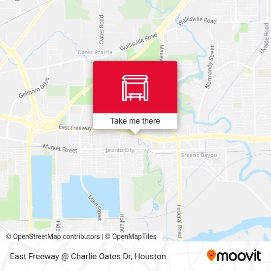 East Freeway @ Charlie Oates Dr map