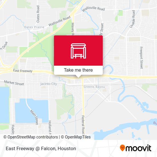East Freeway @ Falcon map