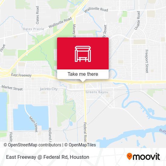 East Freeway @ Federal Rd map
