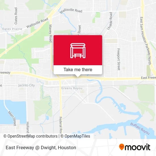 East Freeway @ Dwight map