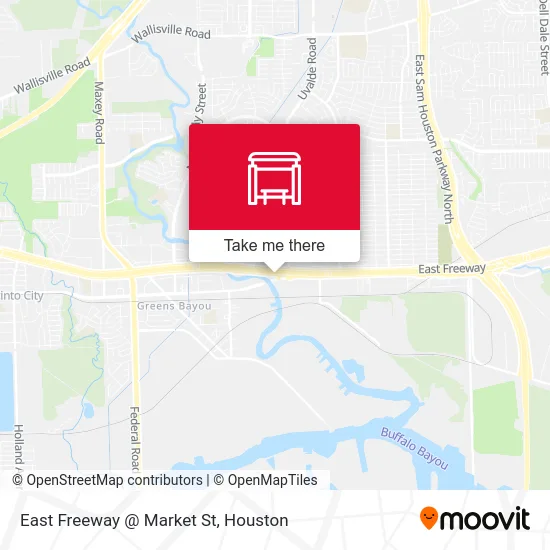 East Freeway   @ Market St map