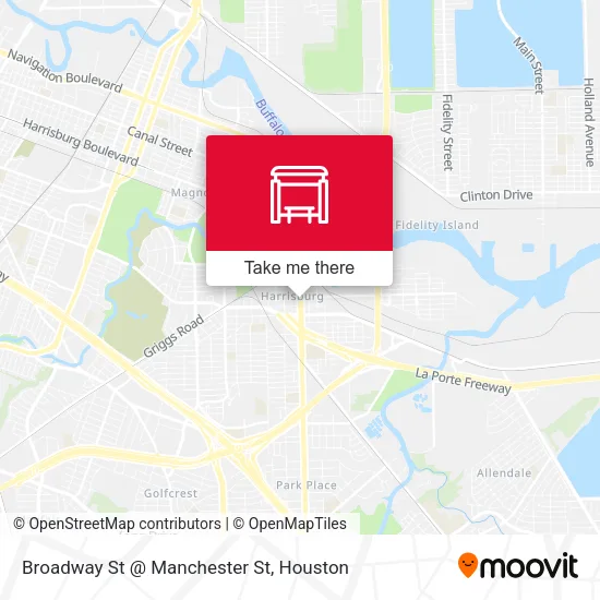 Broadway St @ Manchester St map