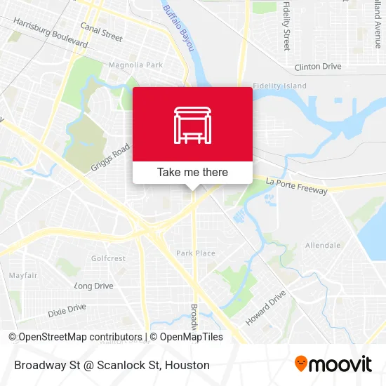 Broadway St @ Scanlock St map