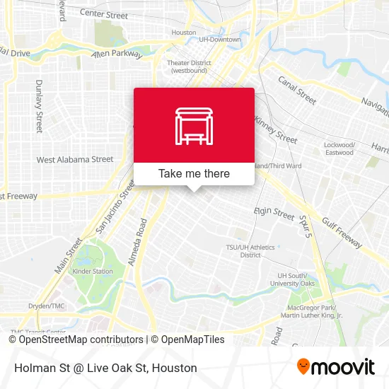 Holman St @ Live Oak St map