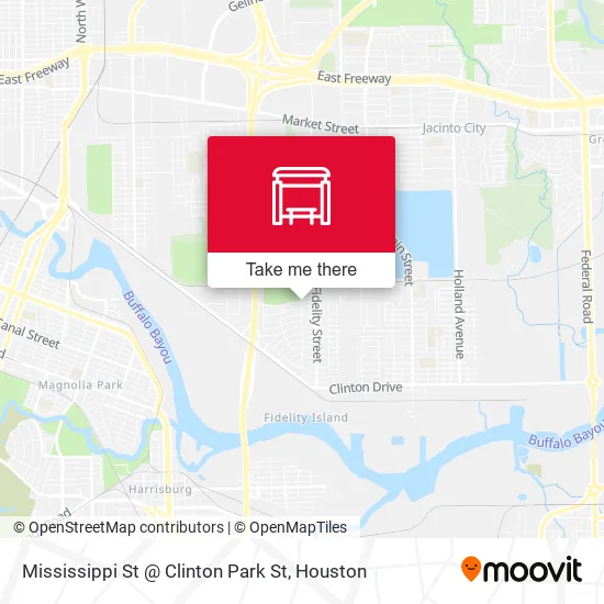 Mississippi St @ Clinton Park St map