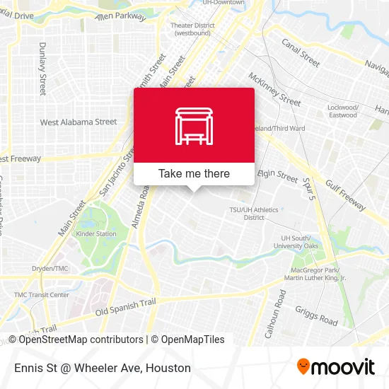 Mapa de Ennis St @ Wheeler Ave