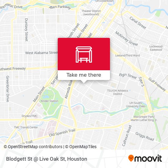 Mapa de Blodgett St @ Live Oak St