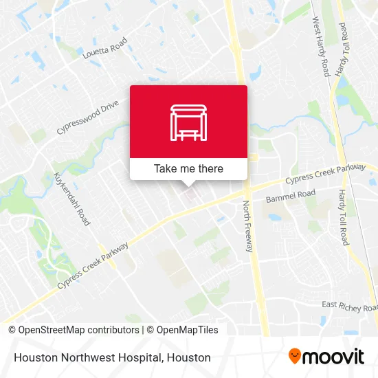 Houston Northwest Hospital map