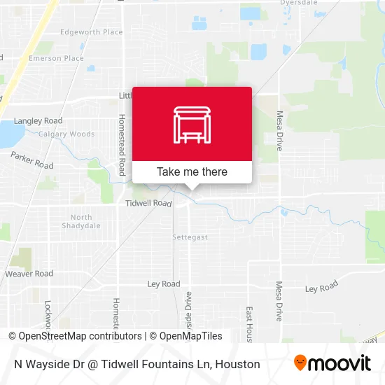 N Wayside Dr @ Tidwell Fountains Ln map