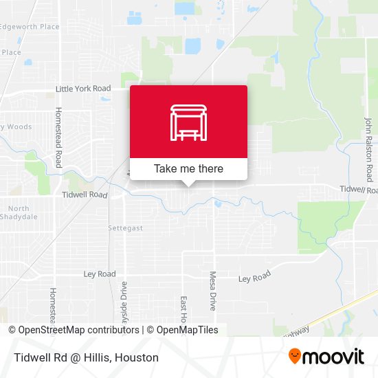 Tidwell Rd @ Hillis map