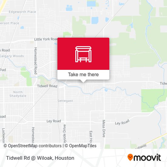 Tidwell Rd @ Wiloak map