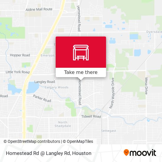 Homestead Rd @ Langley Rd map