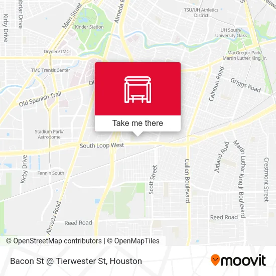 Bacon St @ Tierwester St map