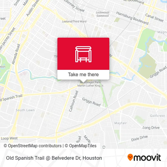 Old Spanish Trail @ Belvedere Dr map