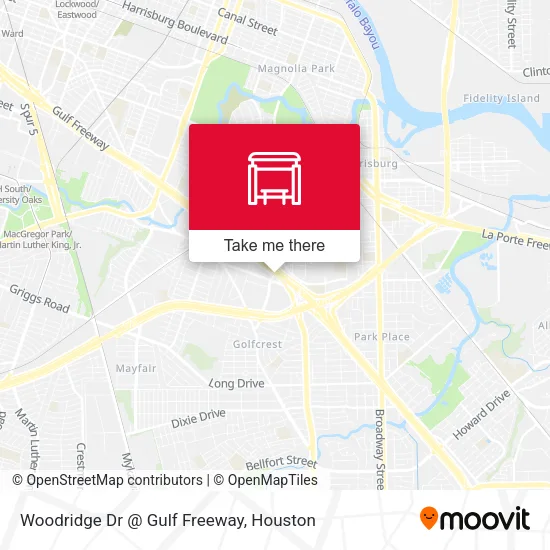 Woodridge Dr @ Gulf Freeway map