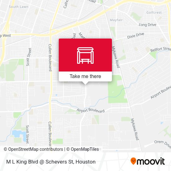 M L King Blvd @ Schevers St map
