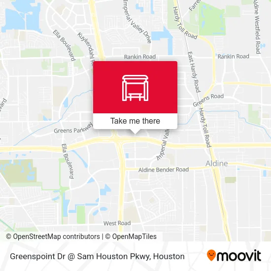Greenspoint Dr @ Sam Houston Pkwy map