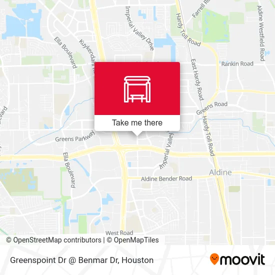 Greenspoint Dr @ Benmar Dr map