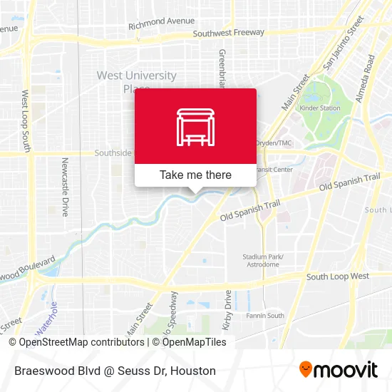 Braeswood Blvd @ Seuss Dr map